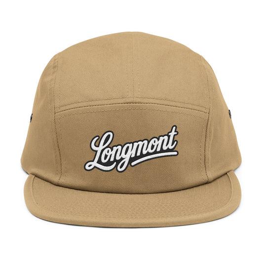 Unisex Black 5-Panel Cap (Longmont)