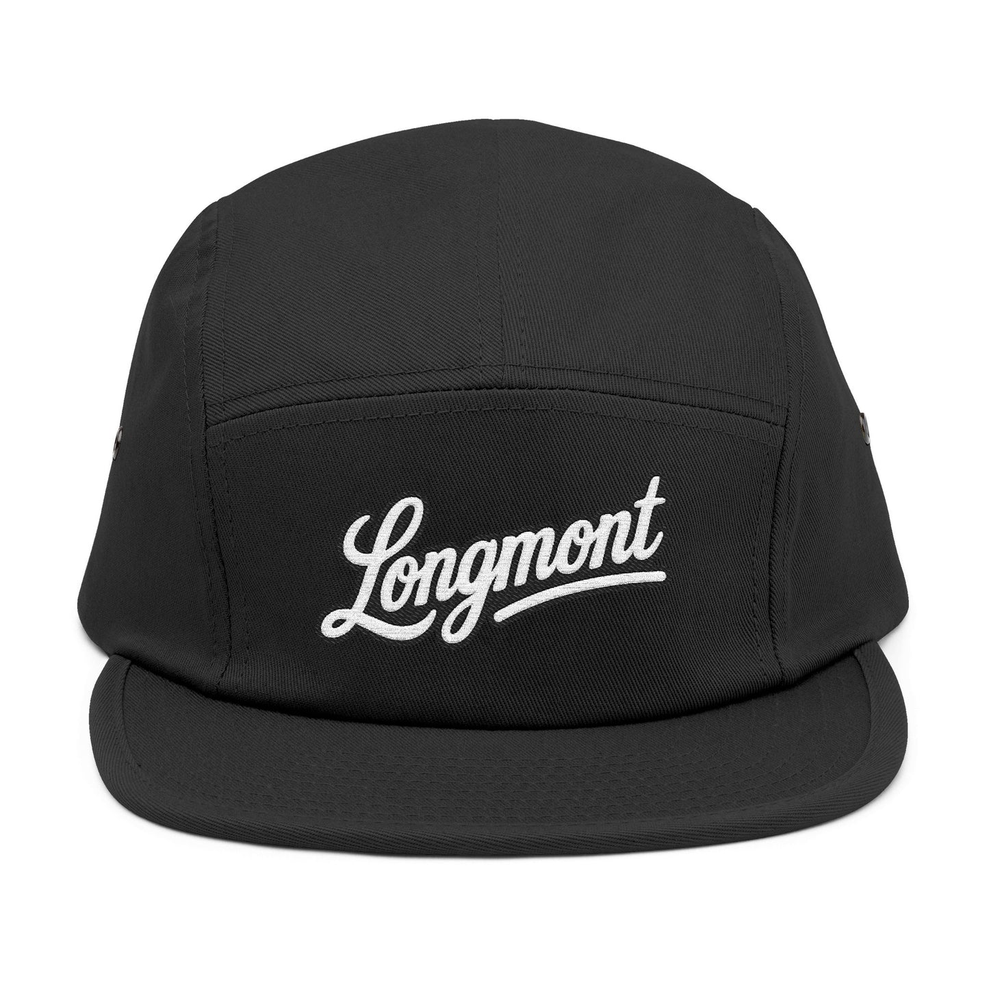 Unisex Black 5-Panel Cap (Longmont)