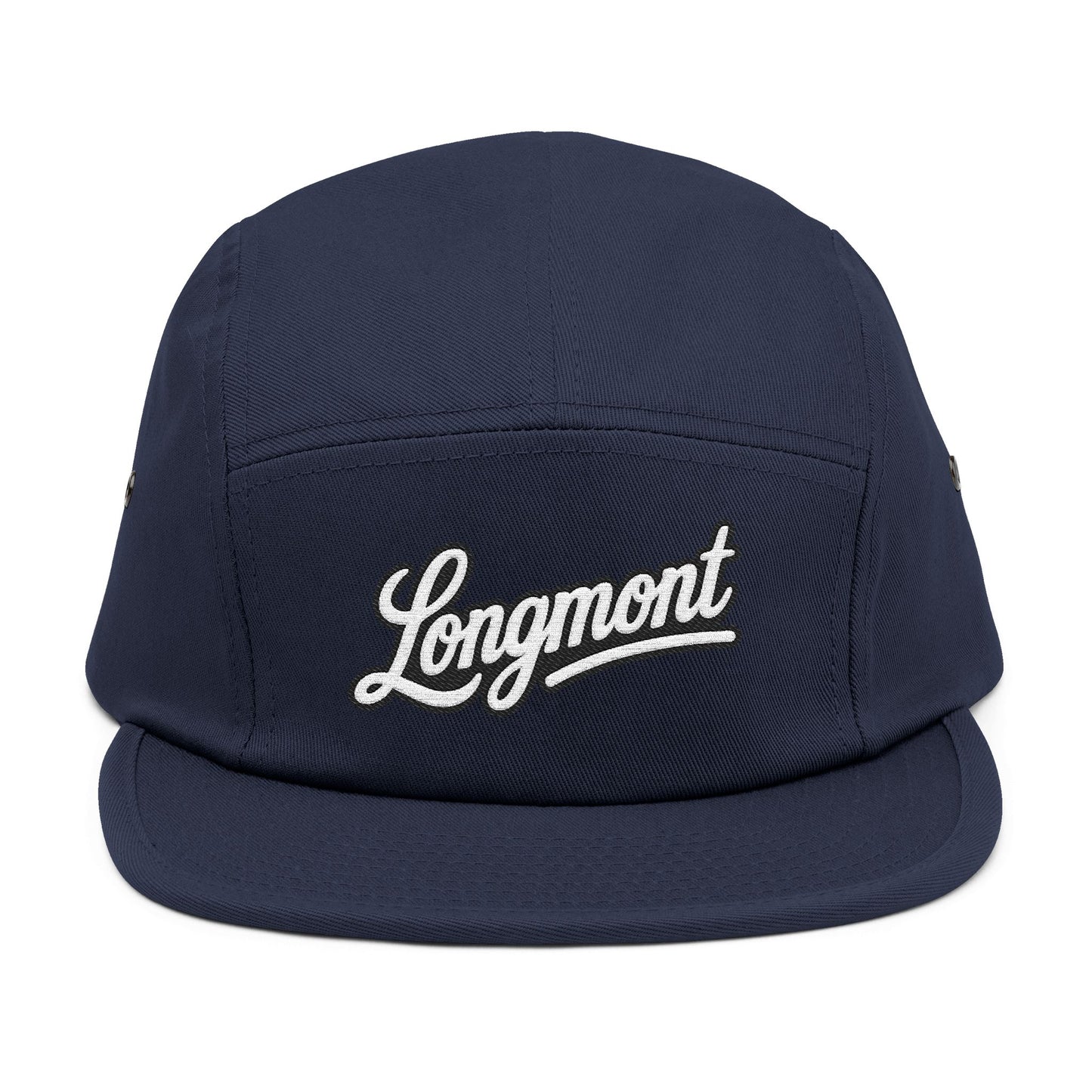 Unisex Black 5-Panel Cap (Longmont)