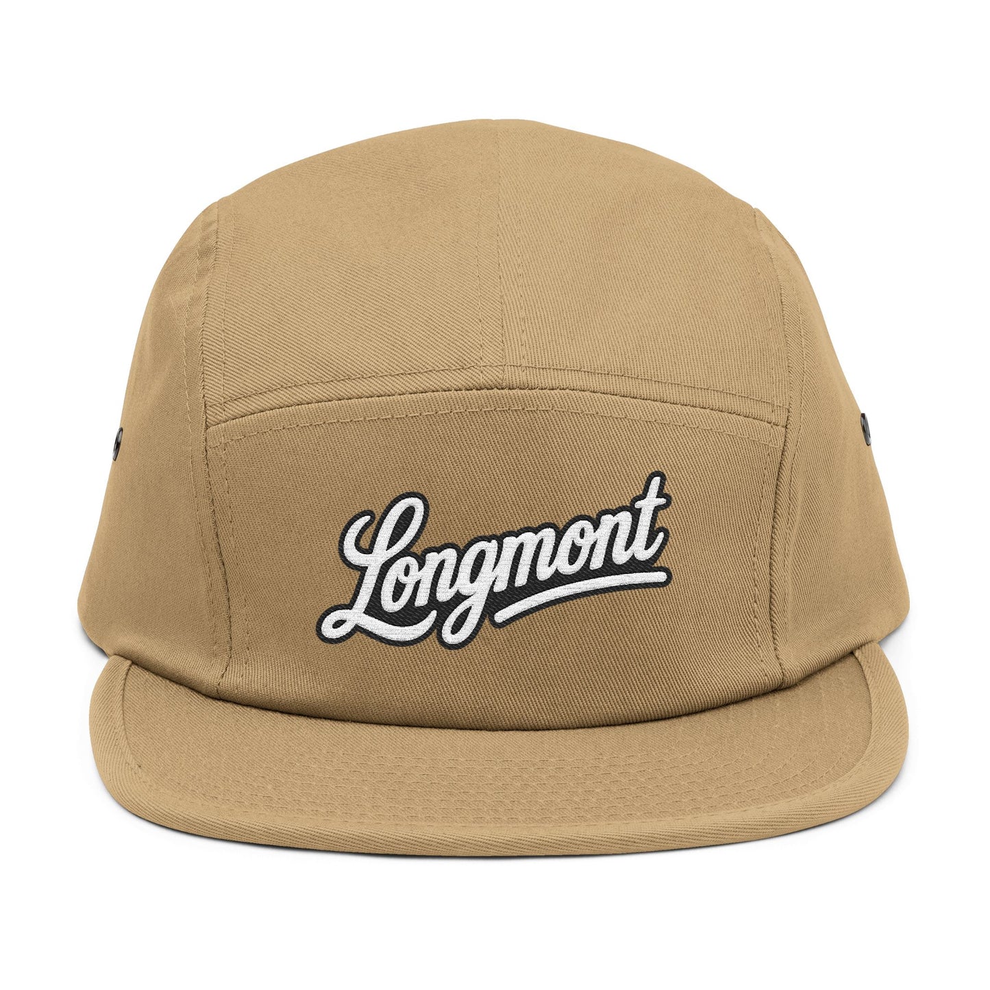 Unisex Black 5-Panel Cap (Longmont)