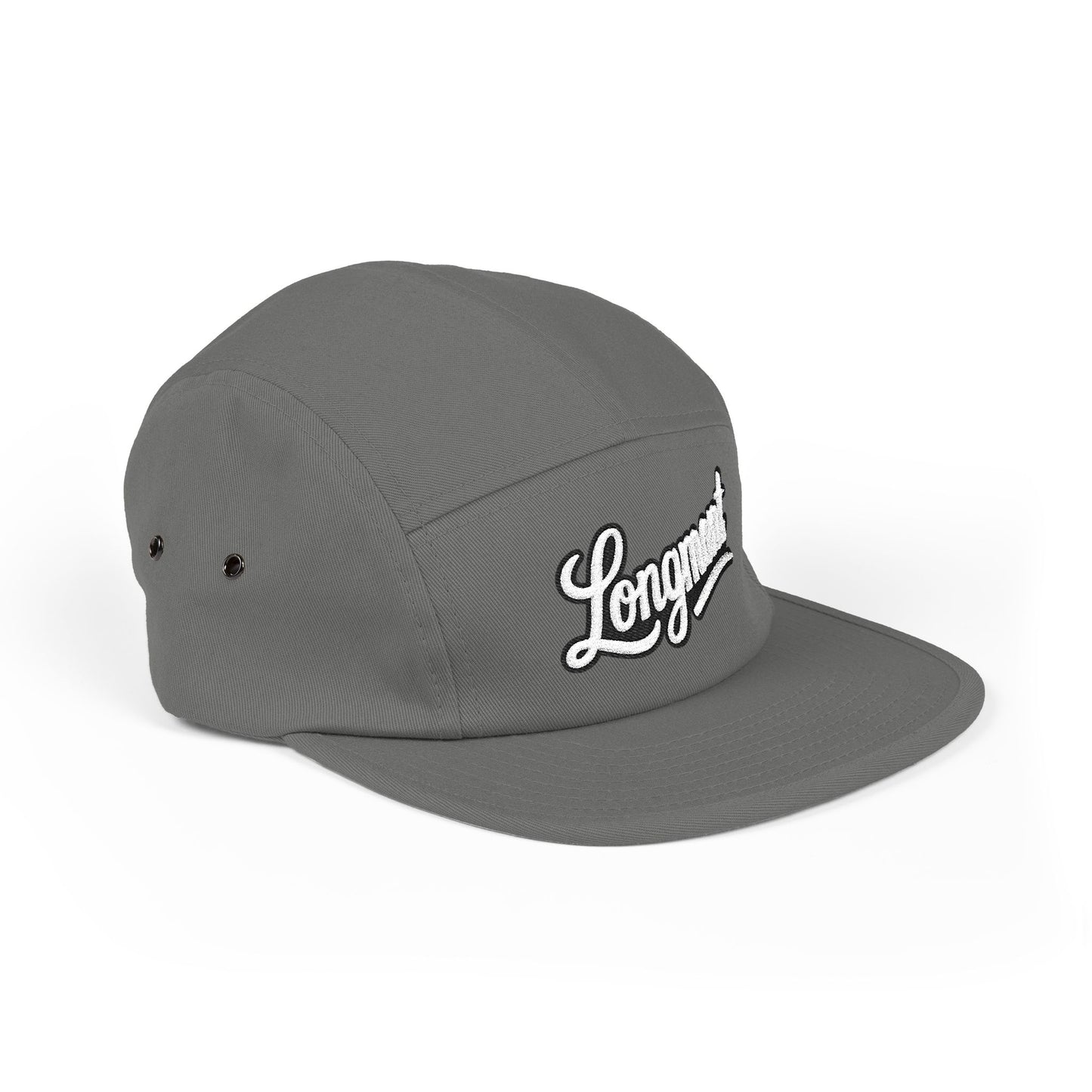 Unisex Black 5-Panel Cap (Longmont)